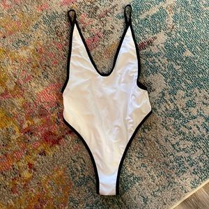 Revealing one piece bikini